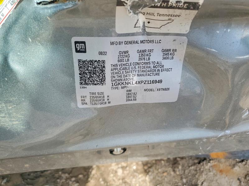 2023 Gmc Acadia მანქანა იყიდება აუქციონზე, vin: 1GKKNKL4XPZ116949, აუქციონის ნომერი: 53560476
