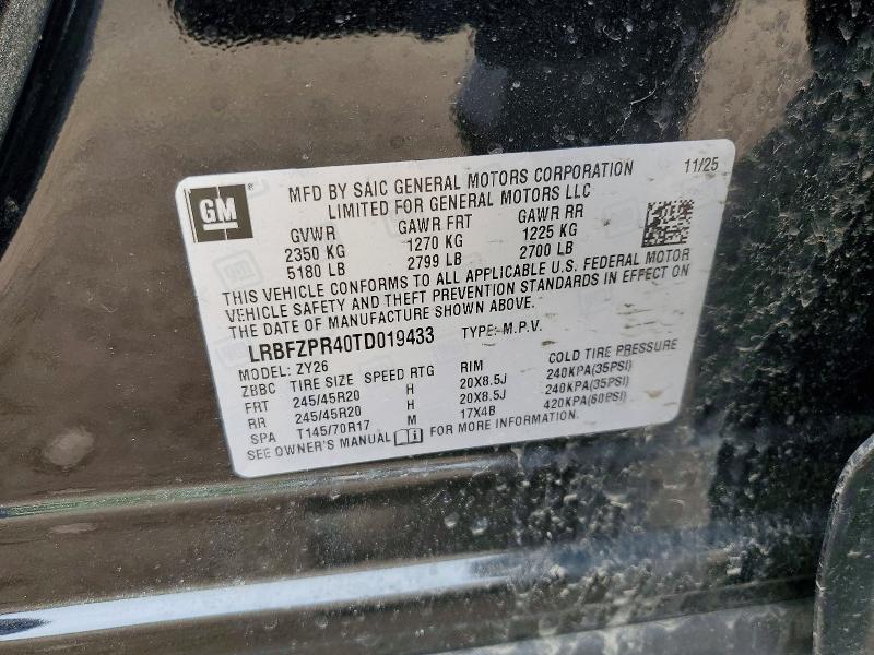 53375366 :رقم المزاد ، LRBFZPR40TD019433 vin ، 2026 Buick Envision مزاد بيع