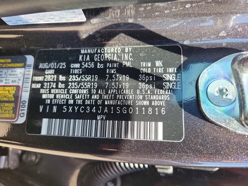 Продаж на аукціоні авто 2025 Kia Ev6, vin: 5XYC34JA1SG011816, номер лоту: 54170276