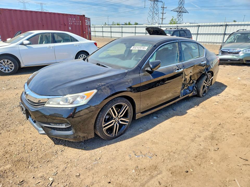 55243416 :رقم المزاد ، 1HGCR2F58GA137694 vin ، 2016 Honda Accord مزاد بيع