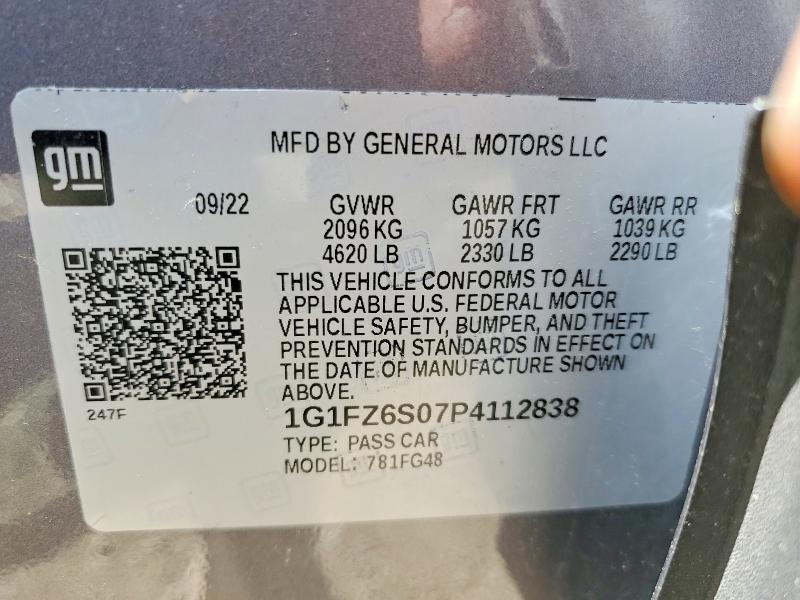 Продаж на аукціоні авто 2023 Chevrolet Bolt Euv, vin: 1G1FZ6S07P4112838, номер лоту: 53897796