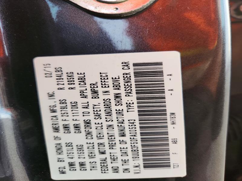 52583726 :رقم المزاد ، 19UUB3F50FA005543 vin ، 2015 Acura Tlx مزاد بيع