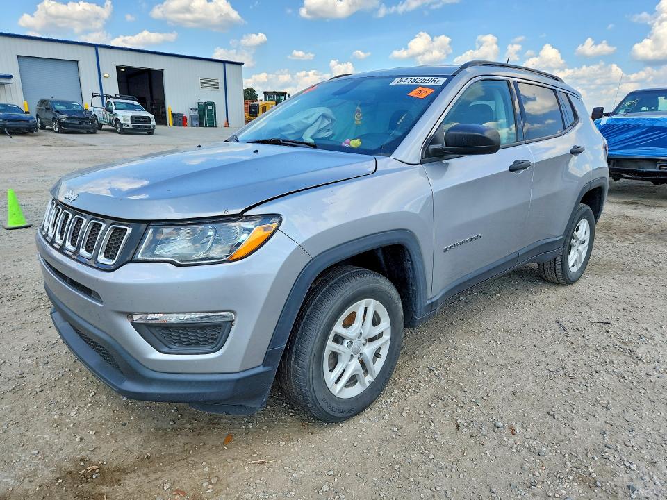 2019 Jeep Compass მანქანა იყიდება აუქციონზე, vin: 3C4NJDAB4KT598738, აუქციონის ნომერი: 54182596