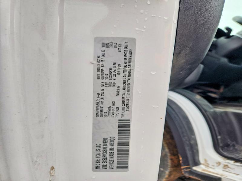 53741296 :رقم المزاد ، 3C6LRVCG6RE149291 vin ، 2024 Ram Promaster 2500 مزاد بيع