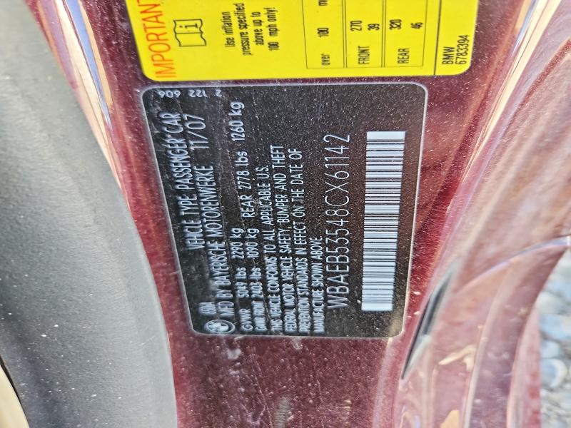 Продажа на аукционе авто 2008 Bmw 650, vin: WBAEB53548CX61142, номер лота: 52958436