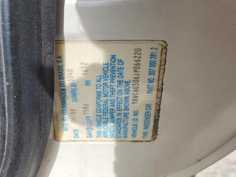 54456566 :رقم المزاد ، 9BWCA0306JP066220 vin ، 1988 Volkswagen Fox مزاد بيع