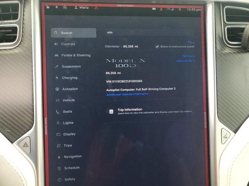 53252066 :رقم المزاد ، 5YJXCBE21JF090385 vin ، 2018 Tesla Model X مزاد بيع
