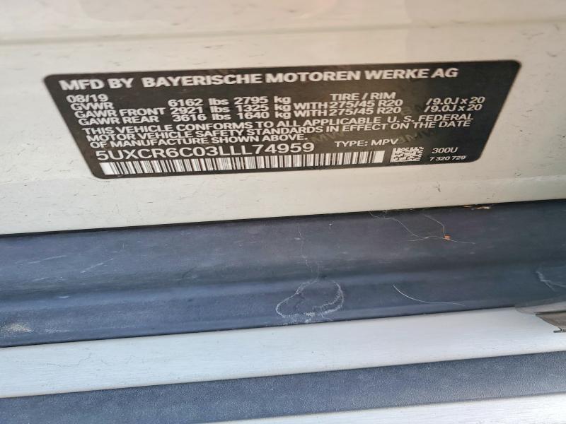 Продаж на аукціоні авто 2020 Bmw X5, vin: 5UXCR6C03LLL74959, номер лоту: 52085236