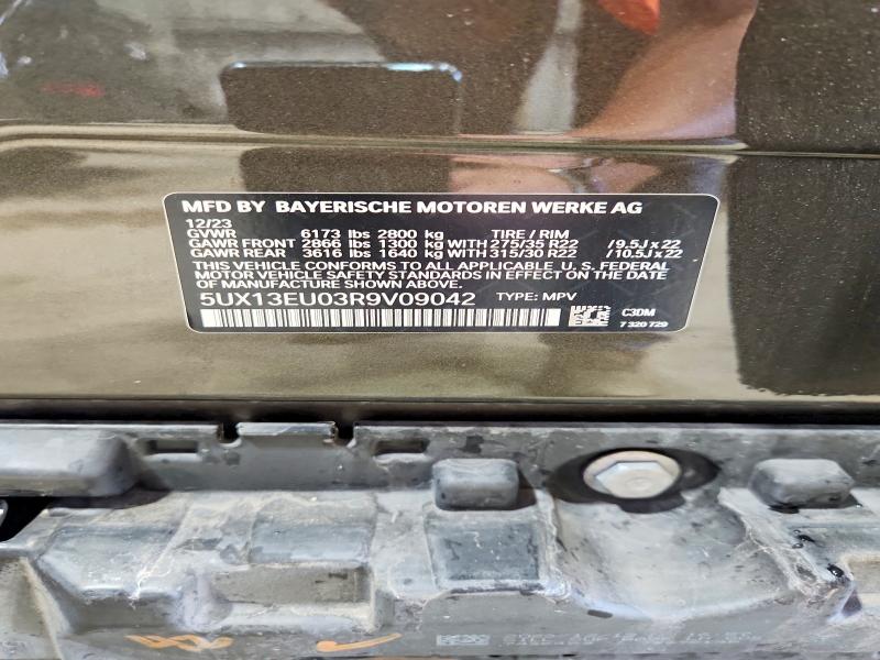 2024 Bmw X5 მანქანა იყიდება აუქციონზე, vin: 5UX13EU03R9V09042, აუქციონის ნომერი: 54879166