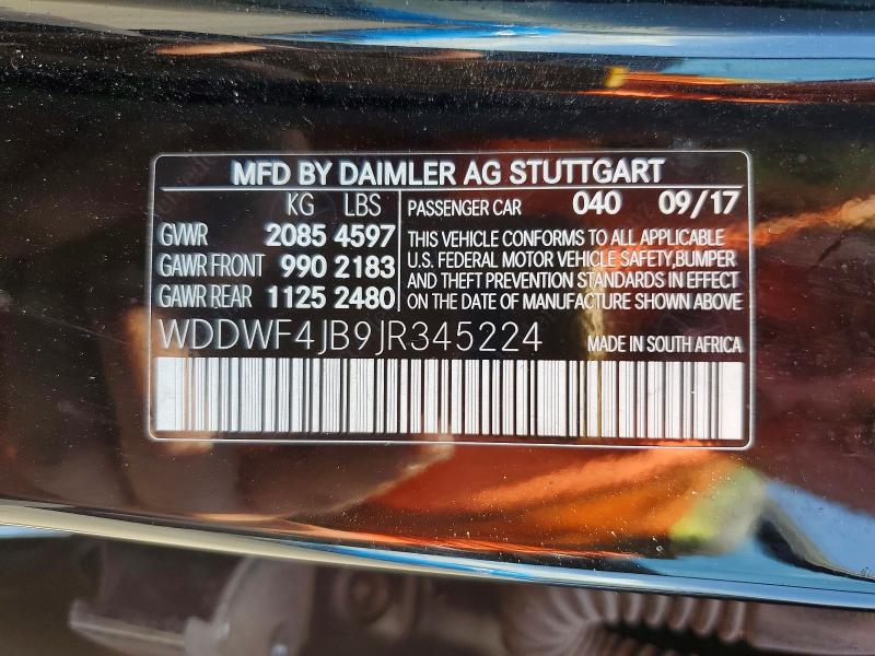 Продажа на аукционе авто 2018 Mercedes-benz C, vin: WDDWF4JB9JR345224, номер лота: 54948166