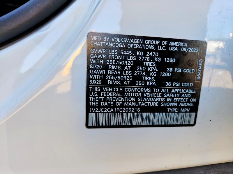 Aukcja sprzedaży 2023 Volkswagen Atlas Cross Sport, vin: 1V2JC2CA1PC205216, numer aukcji: 53087016