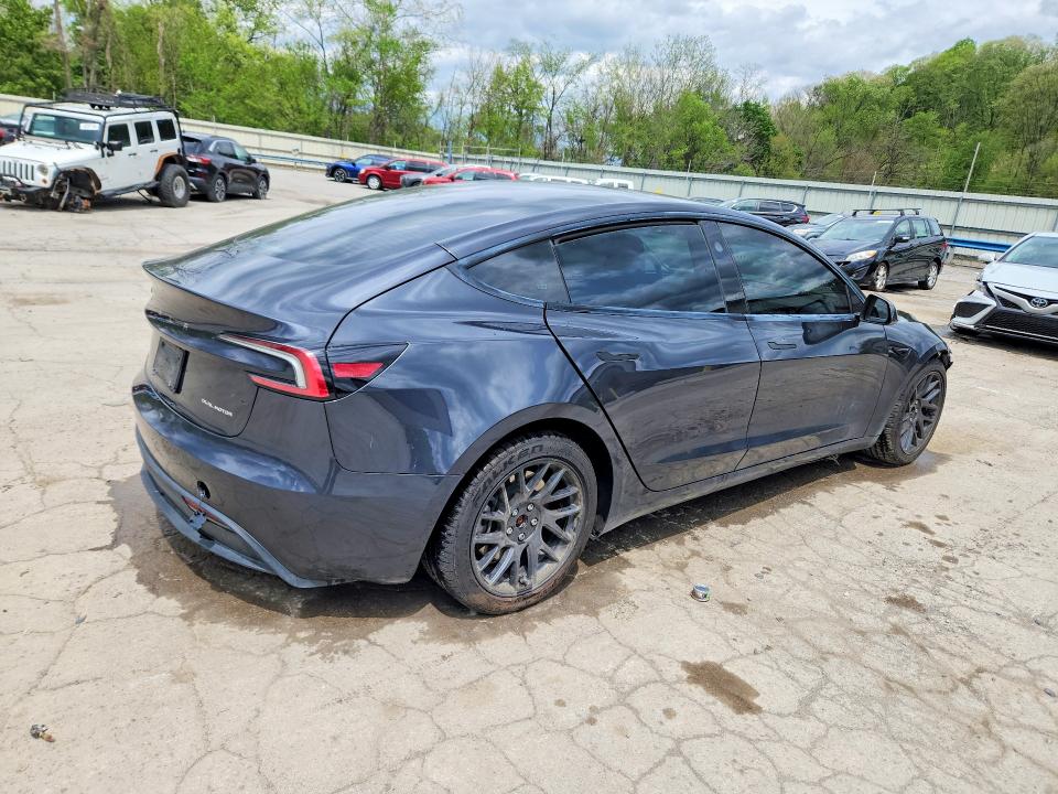 2025 Tesla Model 3 მანქანა იყიდება აუქციონზე, vin: 5YJ3E1EB7SF993872, აუქციონის ნომერი: 52195806