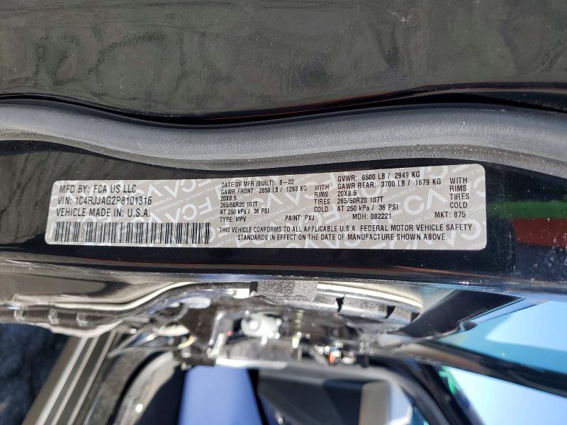 Продажа на аукционе авто 2023 Jeep Grand Cherokee, vin: 1C4RJJAG2P8101316, номер лота: 54173736