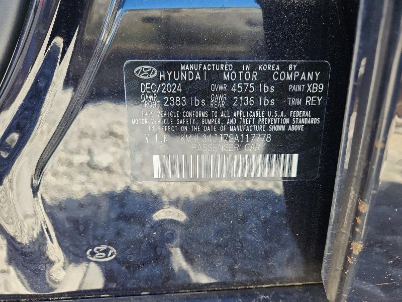 53558046 :رقم المزاد ، KMHL34JJ7SA117778 vin ، 2025 Hyundai Sonata Hybrid مزاد بيع