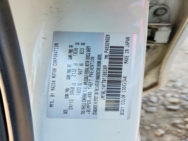 Продаж на аукціоні авто 2011 Mazda 3, vin: JM1BL1VF7B1388389, номер лоту: 51524626