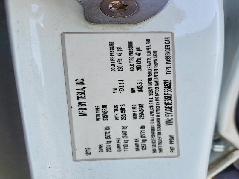 Продажа на аукционе авто 2020 Tesla Model 3, vin: 5YJ3E1EB5LF636532, номер лота: 54296906