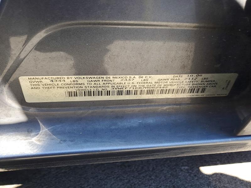 Aukcja sprzedaży 2007 Volkswagen Jetta, vin: 3VWEF71K87M062442, numer aukcji: 52908046