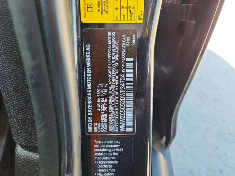 Aukcja sprzedaży 2013 Mini Cooper, vin: WMWZC5C52DWP34724, numer aukcji: 53910336