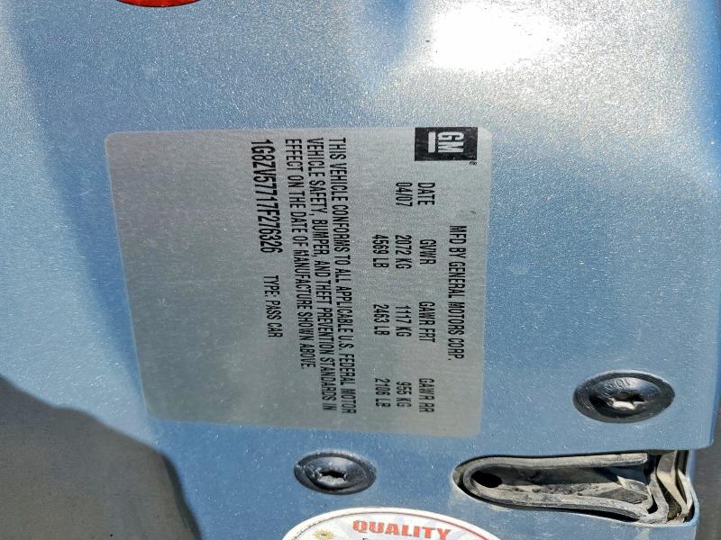 Продажа на аукционе авто 2010 Saturn Aura, vin: 1G8ZV57717F276236, номер лота: 54371876