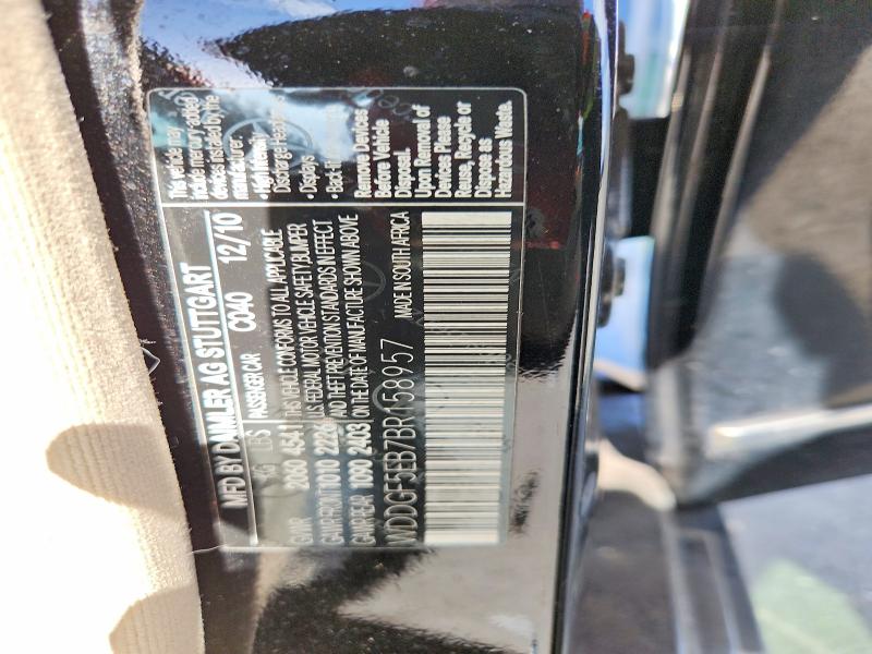 Aukcja sprzedaży 2011 Mercedes-benz C, vin: WDDGF5EB7BR158957, numer aukcji: 55443346