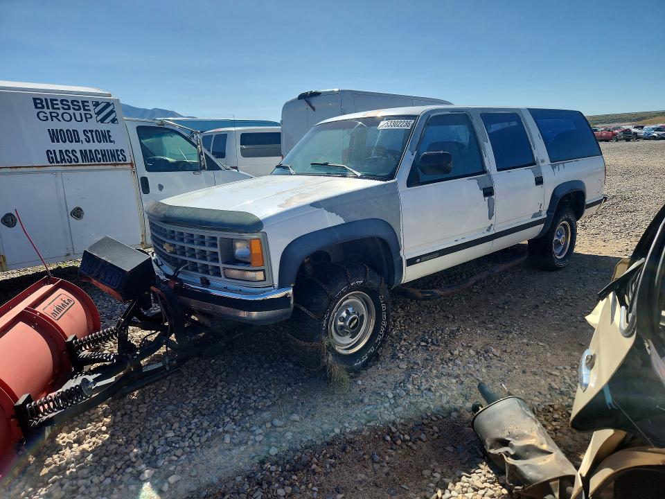 1993 Chevrolet Suburban მანქანა იყიდება აუქციონზე, vin: 1GNGK26K5PJ362270, აუქციონის ნომერი: 53302236