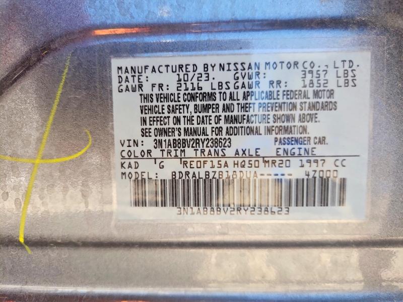 52946896 :رقم المزاد ، 3N1AB8BV2RY238623 vin ، 2024 Nissan Sentra مزاد بيع