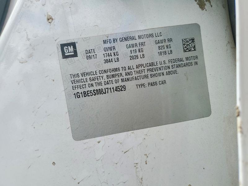 55217226 :رقم المزاد ، 1G1BE5SM8J7114529 vin ، 2018 Chevrolet Cruze مزاد بيع