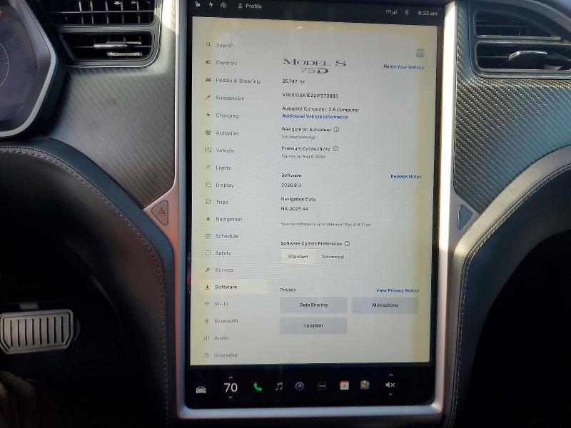Продаж на аукціоні авто 2018 Tesla Model S, vin: 5YJSA1E22JF273983, номер лоту: 54536466