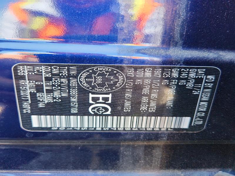 Aukcja sprzedaży 2025 Nissan Rogue, vin: JN8BT3BB7SW157108, numer aukcji: 54664726