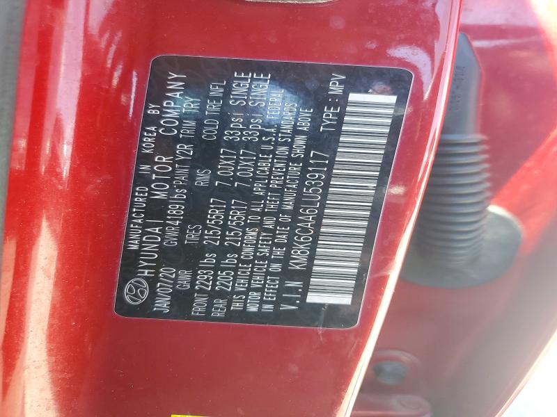 Aukcja sprzedaży 2020 Hyundai Kona, vin: KM8K6CAA6LU539117, numer aukcji: 52896346