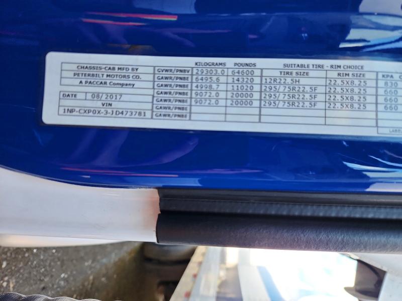 Продажа на аукционе авто 2018 Peterbilt 567, vin: 1NPCXP0X3JD473781, номер лота: 54656296