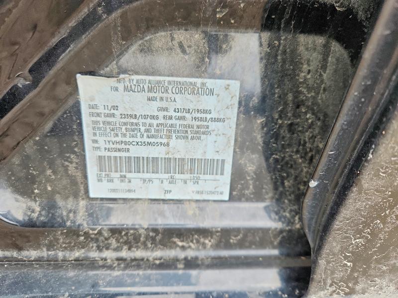 Продаж на аукціоні авто 2003 Mazda 6, vin: 1YVHP80CX35M05968, номер лоту: 52257396