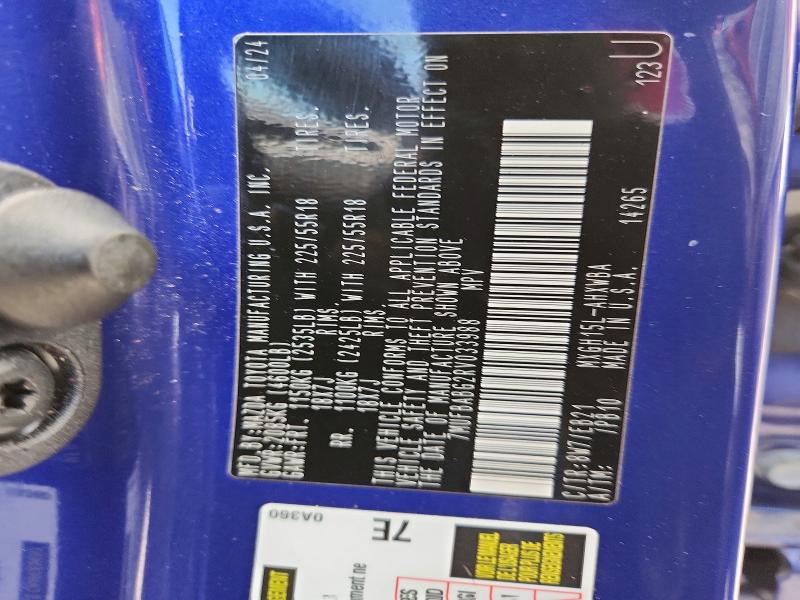 52557326 :رقم المزاد ، 7MUFBABG2RV033988 vin ، 2024 Toyota Corolla Cross Hybrid مزاد بيع