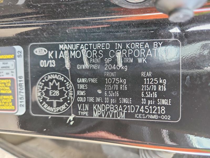 Aukcja sprzedaży 2013 Kia Sportage, vin: KNDPB3A21D7451218, numer aukcji: 55558686