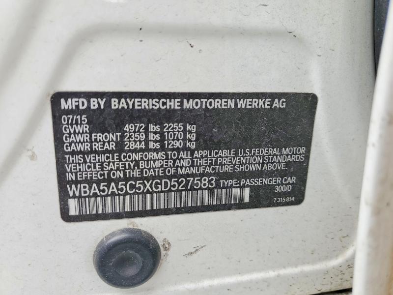 Aukcja sprzedaży 2016 Bmw 528, vin: WBA5A5C5XGD527583, numer aukcji: 51542456