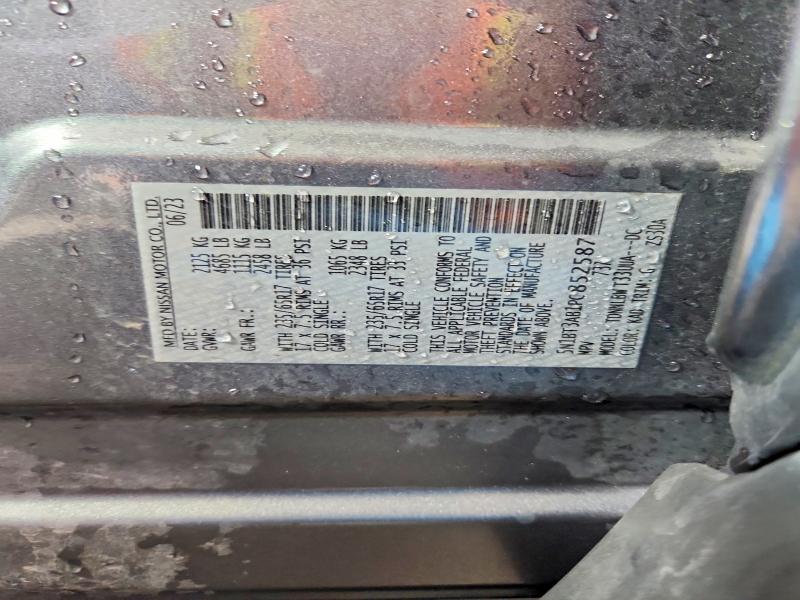 Продаж на аукціоні авто 2023 Nissan Rogue, vin: 5N1BT3AB1PC852587, номер лоту: 55435606