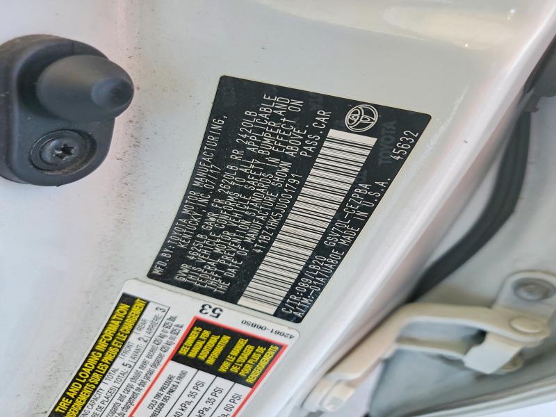 2018 Toyota Camry მანქანა იყიდება აუქციონზე, vin: 4T1BZ1HK5JU001791, აუქციონის ნომერი: 54535126