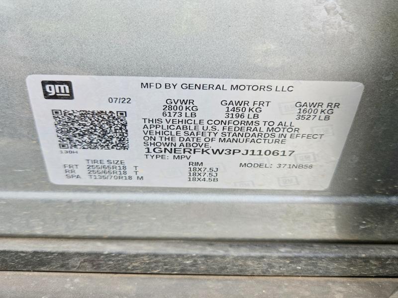 55021306 :رقم المزاد ، 1GNERFKW3PJ110617 vin ، 2023 Chevrolet Traverse مزاد بيع