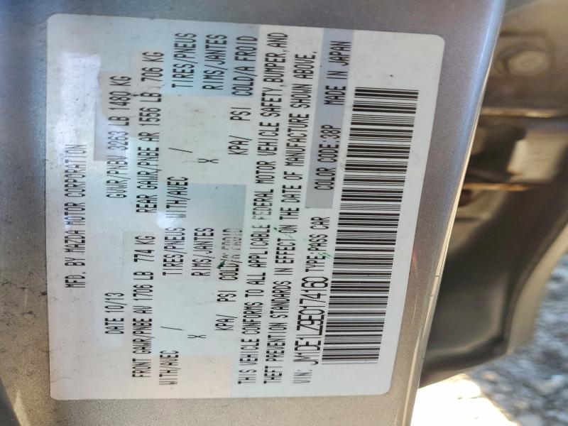 2014 Mazda Mazda2 მანქანა იყიდება აუქციონზე, vin: JM1DE1LZ9E0174160, აუქციონის ნომერი: 52383476