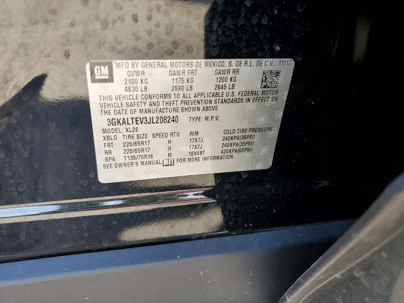 54551746 :رقم المزاد ، 3GKALTEV3JL208240 vin ، 2018 Gmc Terrain مزاد بيع