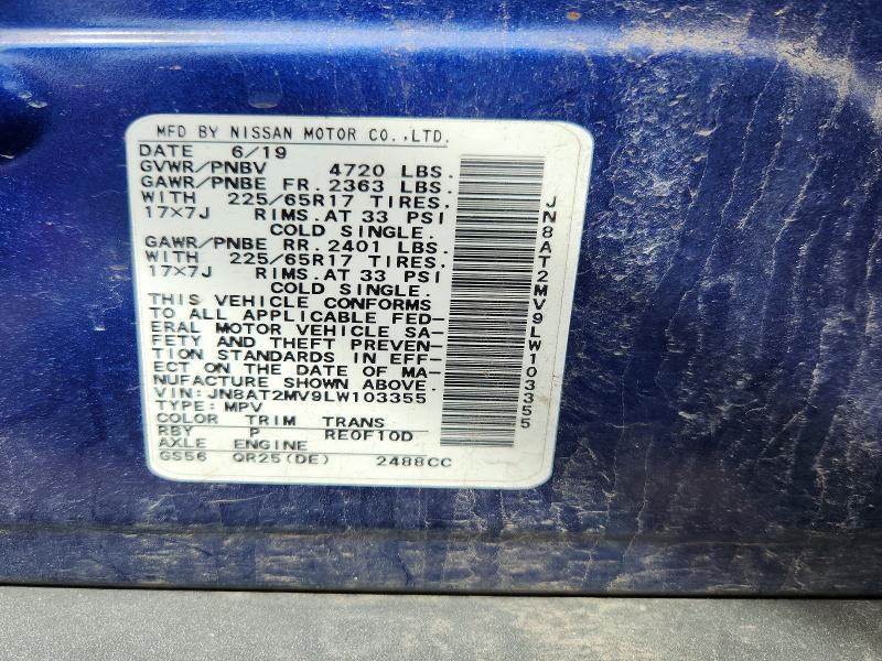 Продажа на аукционе авто 2020 Nissan Rogue, vin: JN8AT2MV9LW103355, номер лота: 52030456
