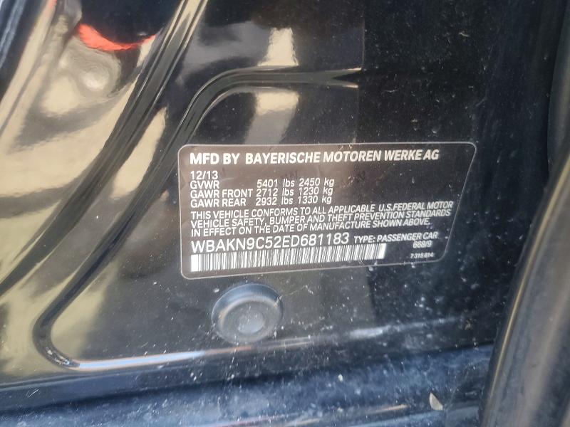Продаж на аукціоні авто 2014 Bmw 550, vin: WBAKN9C52ED681183, номер лоту: 52315626