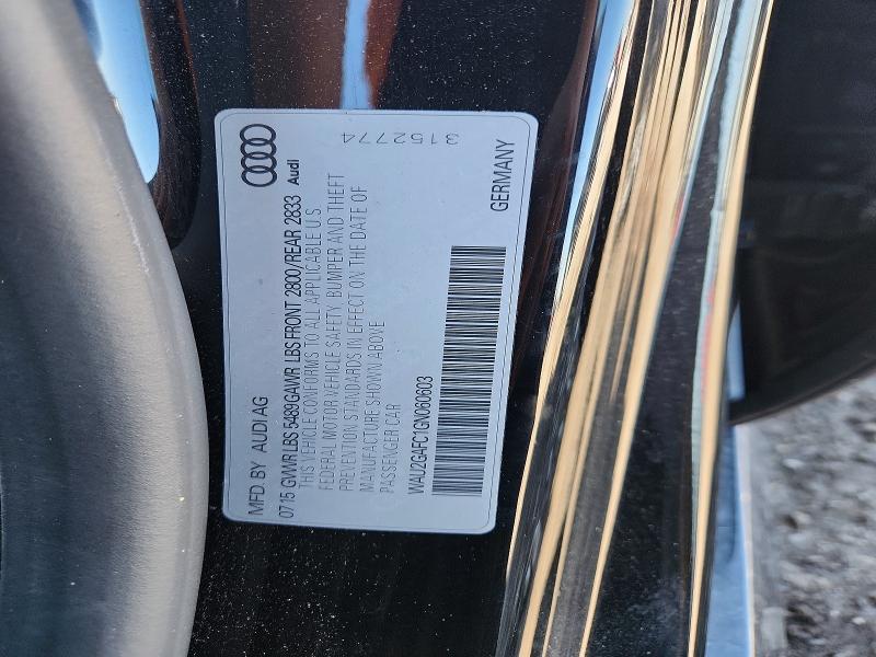 Aukcja sprzedaży 2016 Audi A7, vin: WAU2GAFC1GN060603, numer aukcji: 51420156