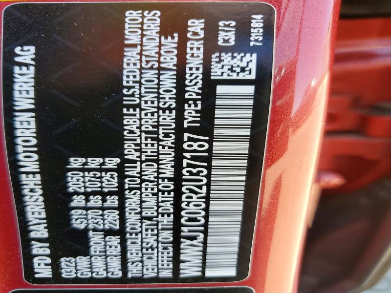 2024 Mini Cooper მანქანა იყიდება აუქციონზე, vin: WMWXJ1C06R2U37187, აუქციონის ნომერი: 52011906