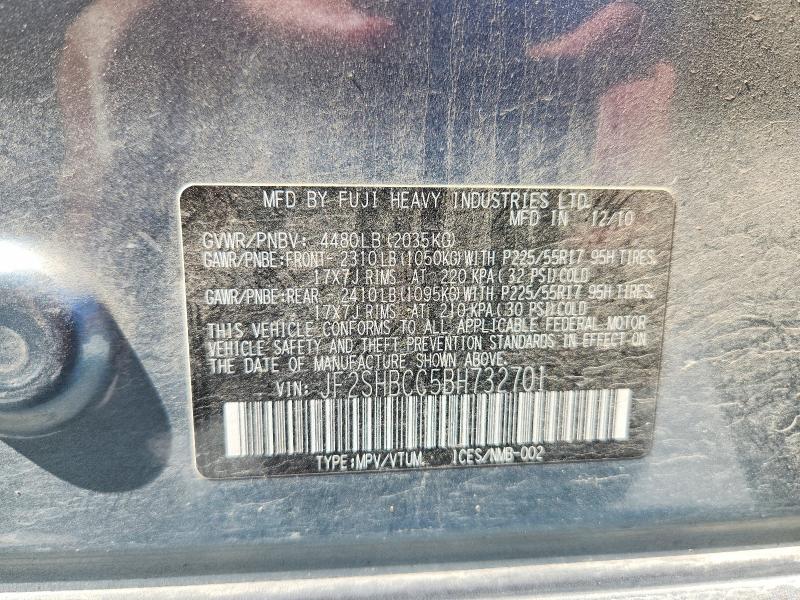 Aukcja sprzedaży 2011 Subaru Forester, vin: JF2SHBCC5BH732701, numer aukcji: 53136286