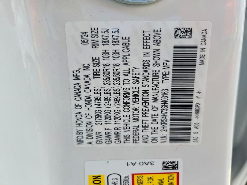 Aukcja sprzedaży 2025 Honda Cr-v, vin: 2HKRS4H73SH403163, numer aukcji: 52308516
