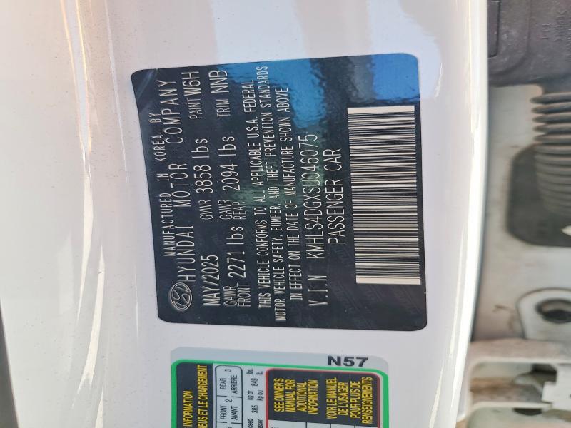 2025 Hyundai Elantra მანქანა იყიდება აუქციონზე, vin: KMHLS4DGXSU046075, აუქციონის ნომერი: 53105946