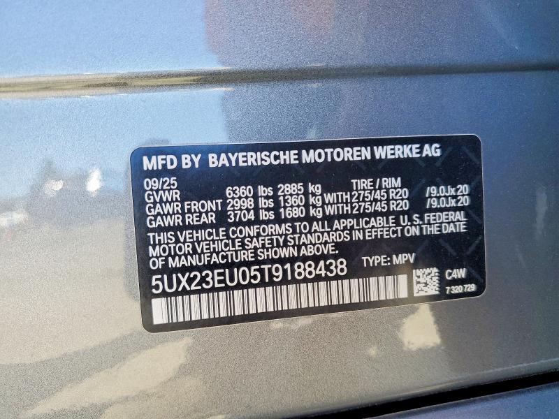 Продажа на аукционе авто 2026 Bmw X5, vin: 5UX23EU05T9188438, номер лота: 53787146