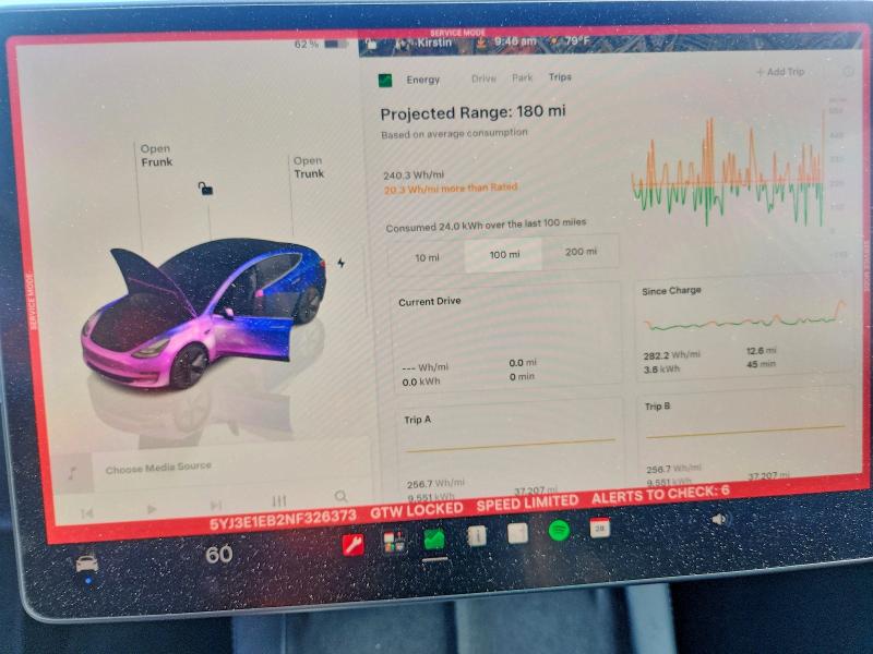 Aukcja sprzedaży 2022 Tesla Model 3, vin: 5YJ3E1EB2NF326373, numer aukcji: 55163076