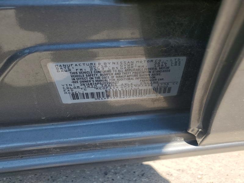 Продаж на аукціоні авто 2018 Nissan Sentra, vin: 3N1AB7AP8JY299427, номер лоту: 55075206